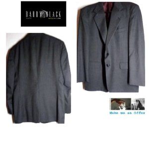 Barry Black Green Tiny Houndstooth Blazer Size 44